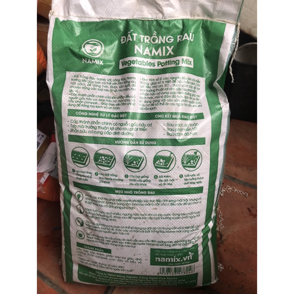1kg ĐẤT SẠCH HỮU CƠ trồng rau sạch - trồng hoa kiểng nhiều dinh dưỡng