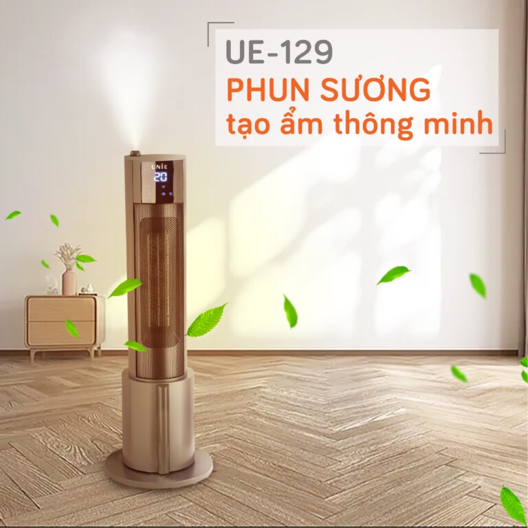 Máy sưởi gốm UNIE UE-129 BH 12 tháng - Hàng Chính Hãng