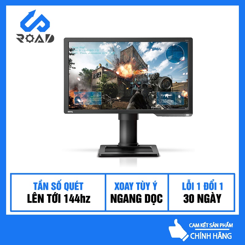 Màn hình máy tính BENQ ZOWIE XL2411⚡️Đẹp Như Mới⚡️Màn Gaming 24inch cũ FHD 144Hz, xoay ngang dọc cao thấp tùy ý, mới 95%