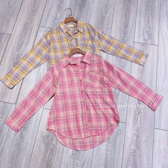 ÁO SƠ MI KẺ CARO SIÊU HOT HIT, TJTCOI4