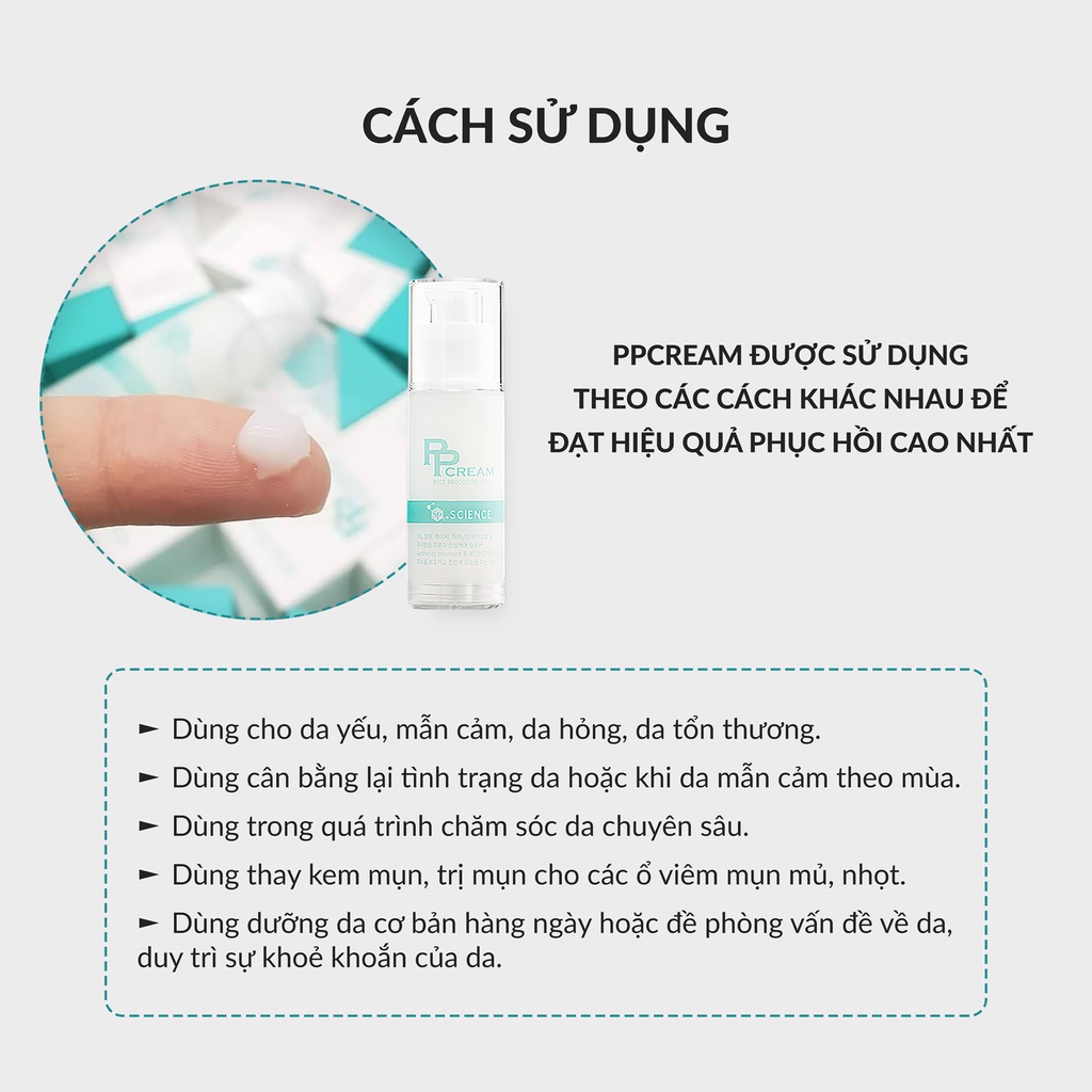 KEM TÁI TẠO CHUYÊN SÂU VÀ PHỤC HỒI DA TỔNG THỂ PPC - POST PROCEDURE CREAM