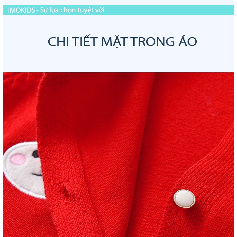 Áo len bé gái 10-25kg áo khoác cho bé Quảng Châu chất len đẹp mẫu chú thỏ dễ thương len cardigan trẻ em mùa thu đông