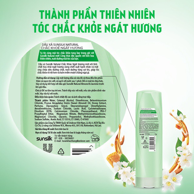 Dầu xả Sunsilk thiên nhiên 320gr