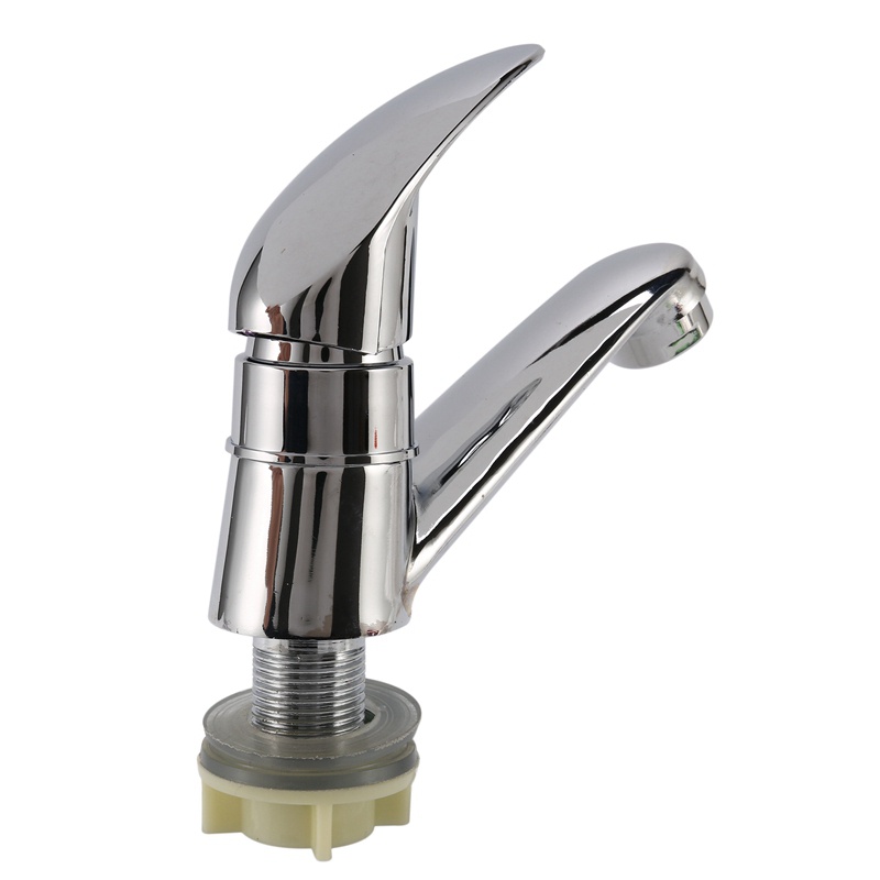 Vòi Nước Bồn Rửa Tay Cầm Đơn Bằng Chrome Cho Nhà Tắm