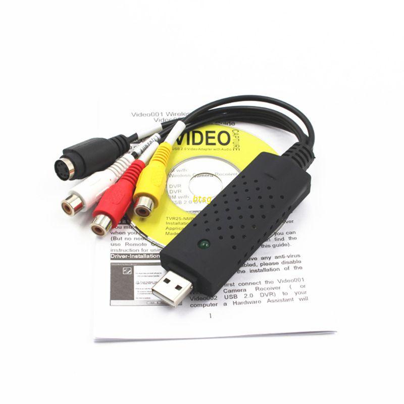 Thiết bị chuyển đổi video USB 2.0 dễ dàng lên đến cap video Tv Dvd Vhs Dvr hỗ trợ Win10