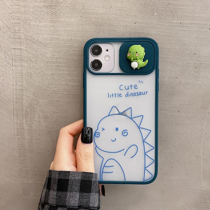 Ốp lưng iphone trượt camera Dinosaur  6/6plus/6splus/7/7plus/8/8plus/x/xs/11/12/13/pro/max/plus DT09 dt09