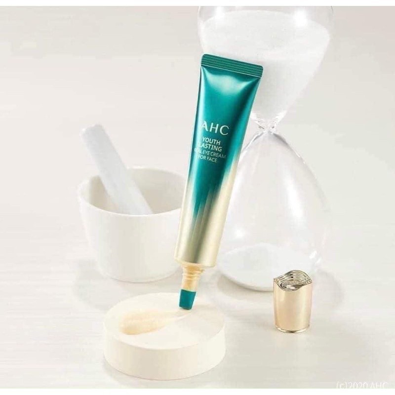 Kem mắt AHC Youth Lasting Real Eye Cream For Face mẫu mới nhất SEASON 9 (tuýp màu xanh) 2021 | BigBuy360 - bigbuy360.vn