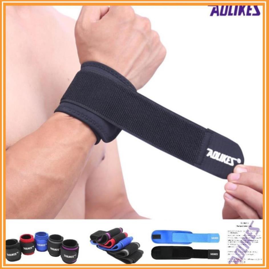 Băng Quấn Cổ Tay, Cuốn Cổ Tay Tập Gym AOLIKES A 7936 Dây Trợ Lực Bảo Vệ Hỗ Trợ Đẩy Tạ Chính Hãng Cao Cấp