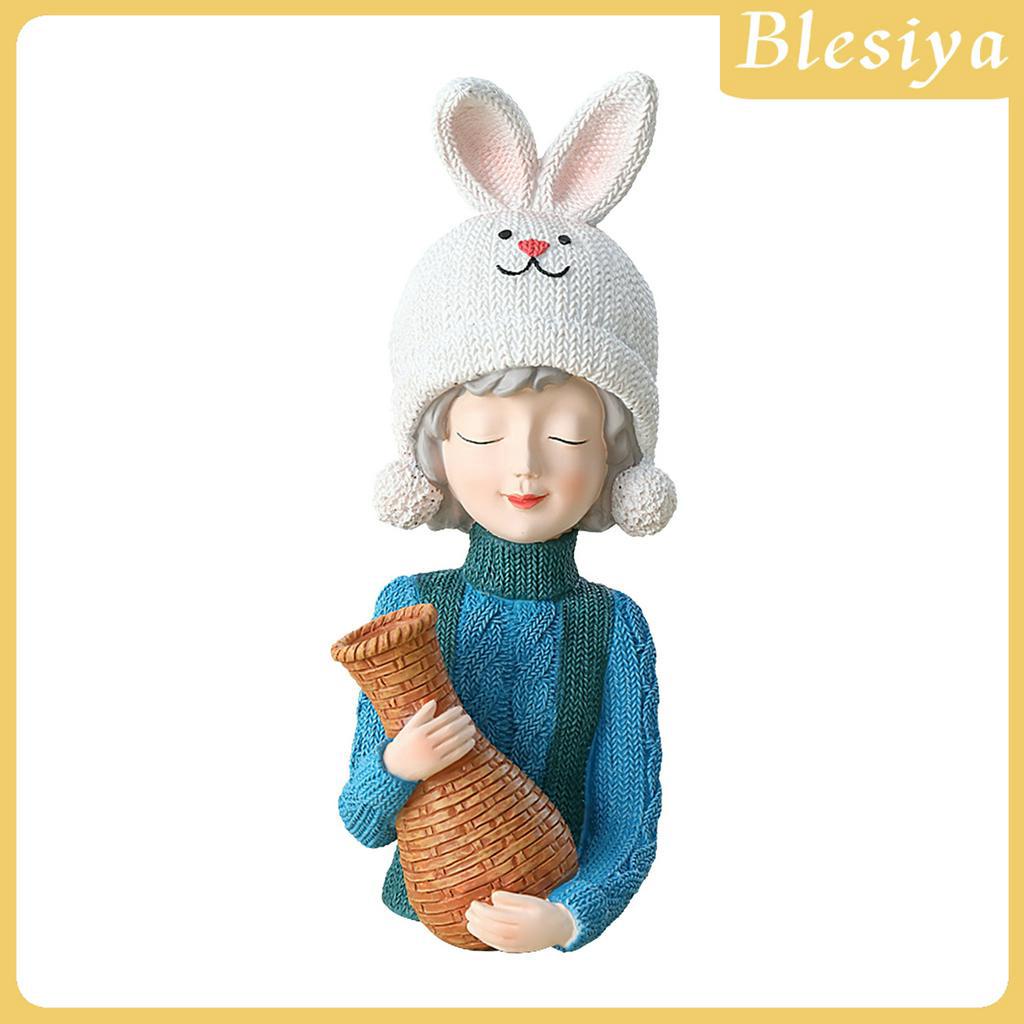 (Hàng Mới Về) Bình Hoa Trang Trí Nội Thất Hình Cô Gái Xinh Xắn