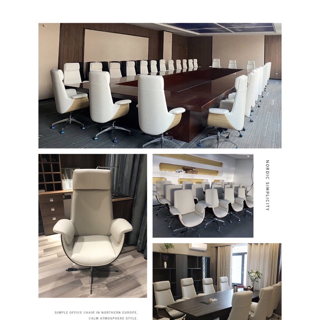 Ghế văn phòng làm việc , Da bò cao cấp GHP006