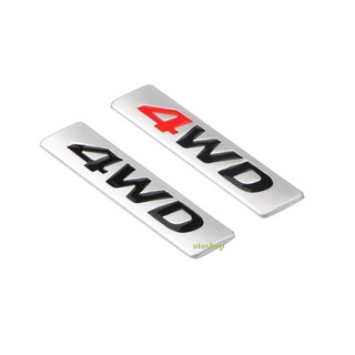Tem chữ 4WD trang trí xe-Model1