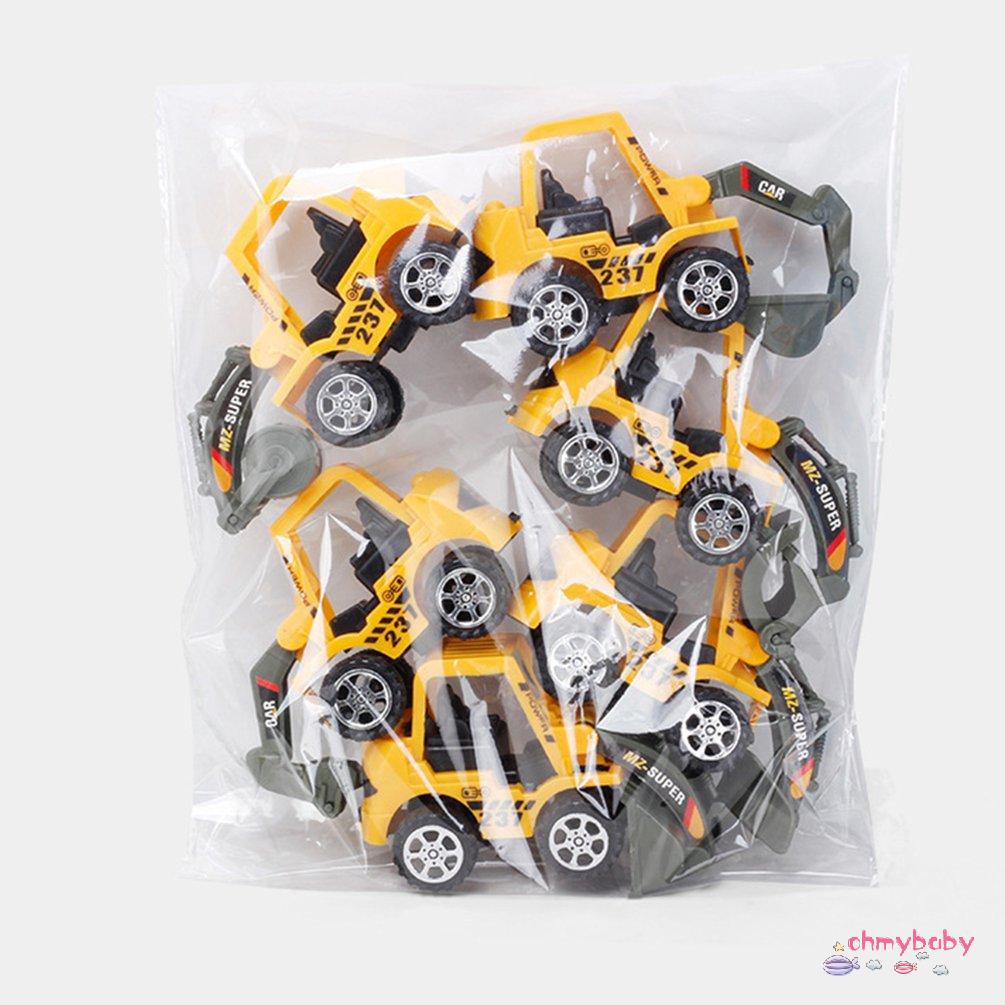 【OMB】 Boy Toy Car Excavator Color Random Child Inertia Model Engineering Car