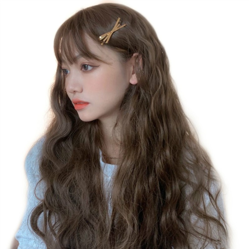Tóc giả nữ cả đầu ❤FREESHIP❤ Giảm 7k khi nhập [TOCGIA7K]-Tóc giả nguyên đầu xoăn chục vàng tây 8102k