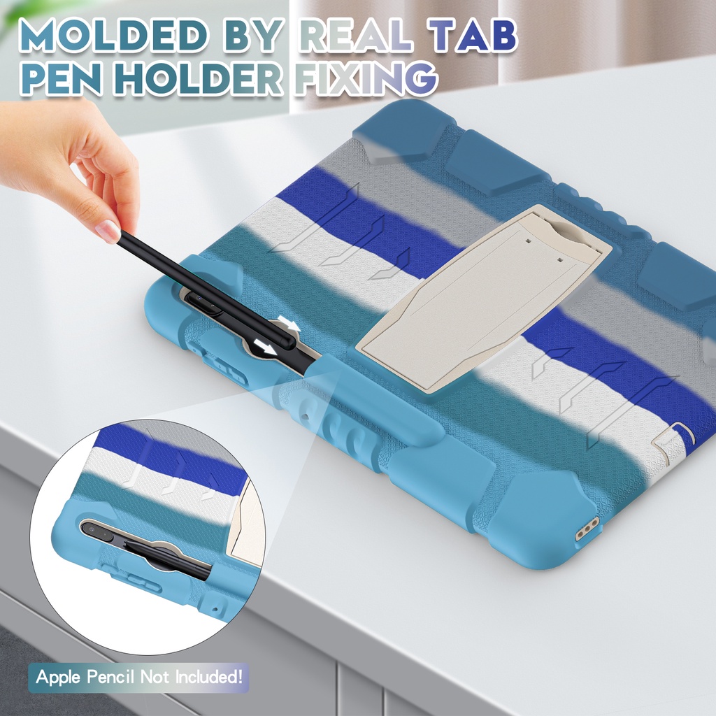 Ốp Máy Tính Bảng Chống Sốc Nhiều Màu Có Giá Đỡ Bút Cho Samsung Galaxy Tab S7 FE 2021 12.4 inch SM-T730 T735 T736B