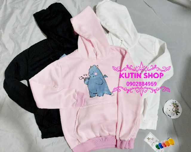 Áo khoác nỉ hoodie khủng long bắn tim-ảnh thật | BigBuy360 - bigbuy360.vn
