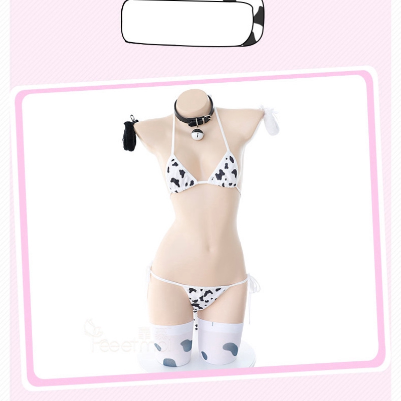 đồ ngủ sexy Bộ Đồ Lót Hóa Trang Bò Sữa Gợi Cảm Cho Nữ 7011