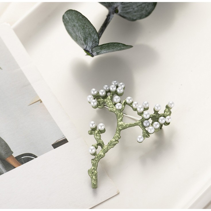 Cài áo thời trang phong cách Châu Âu đính ngọc GC144