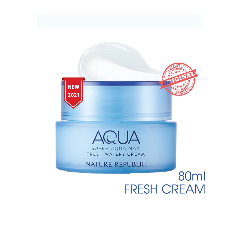 Kem dưỡng ẩm nước biển sâu cho da dầu NATURE REPUBLIC Super Aqua Max Fresh Watery Cream 80ml