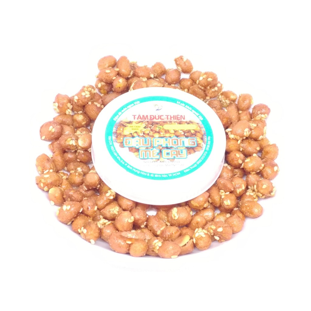 Combo 5 Hộp Đậu Phộng Mè Cay Tâm Đức Thiện - Hộp 255GR