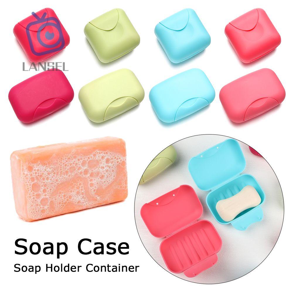 Hộp đựng xà phòng bằng nhựa có khóa nhiều màu sắc chống rò rỉ chống thấm nước rất tiện dụng khi mang đi du lịch