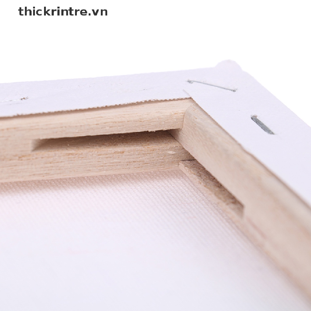 [Mới] Khung Gỗ Vuông Vẽ Tranh Sơn Dầu Canvas Màu Trắng