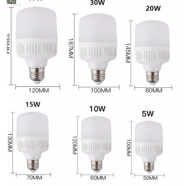 Đèn LED Trụ cảm biến 15W E27 sáng trắng