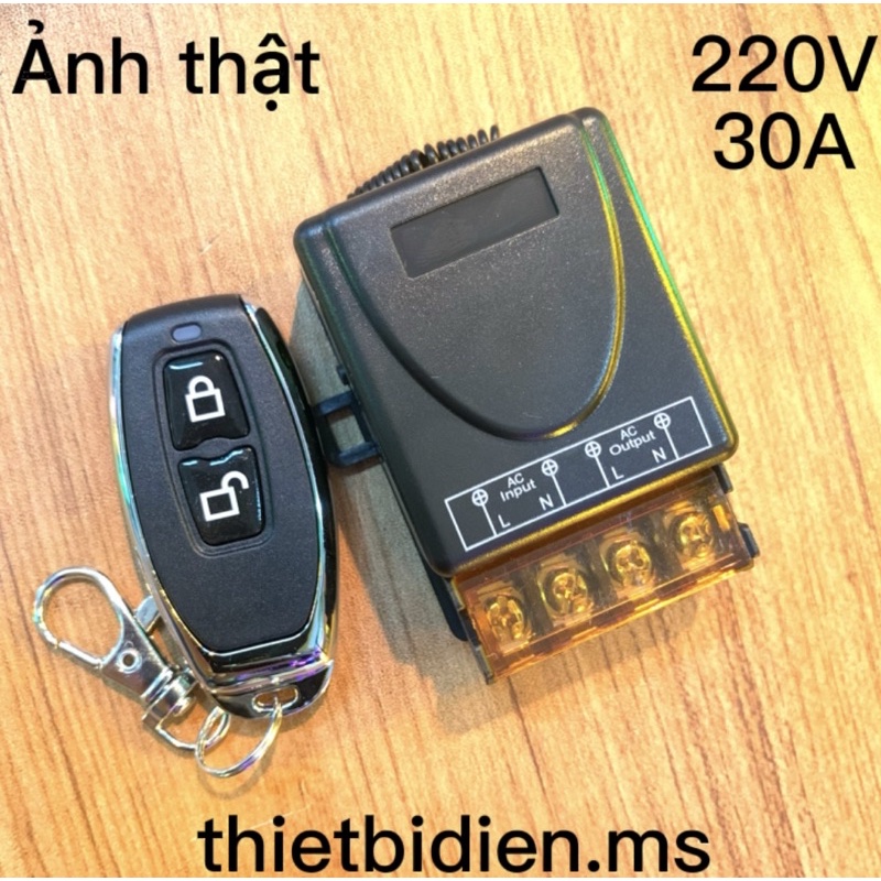 Công Tắc Điều Khiển Từ Xa 100m Công Suất Lớn, bộ điều khiển máy bơm