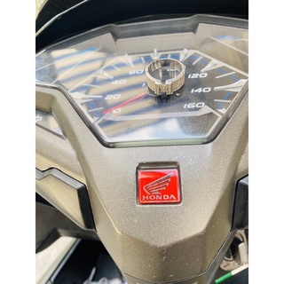 Tem Logo Honda Cánh Chim Màu Đỏ Dán Bợ Cổ Đồng Hồ Xe Máy