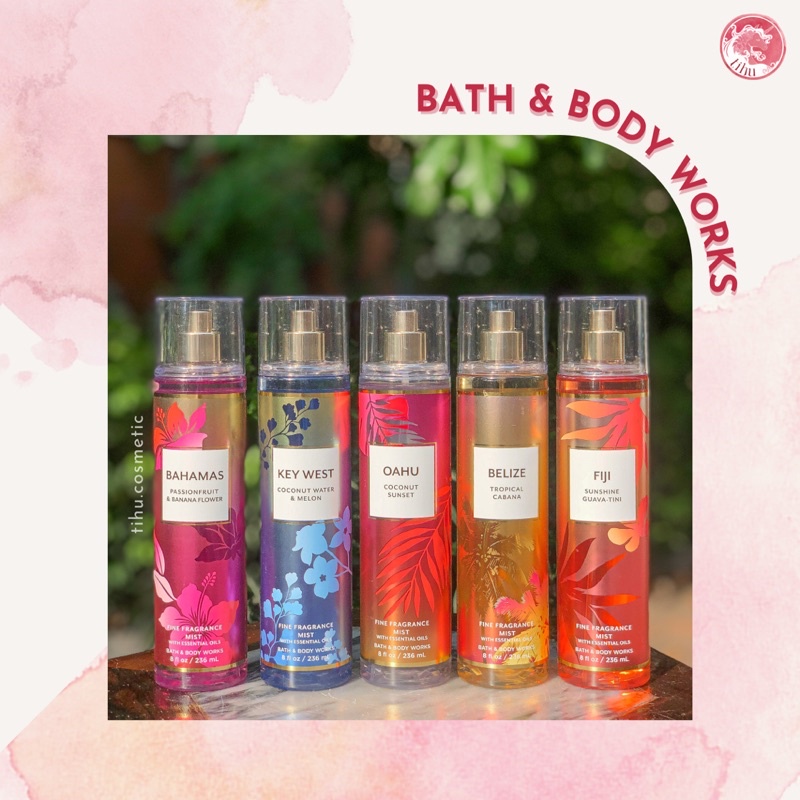 Xịt thơm khử mùi Body Mist Bath &amp; Body Works hương trái cây nhiệt đới