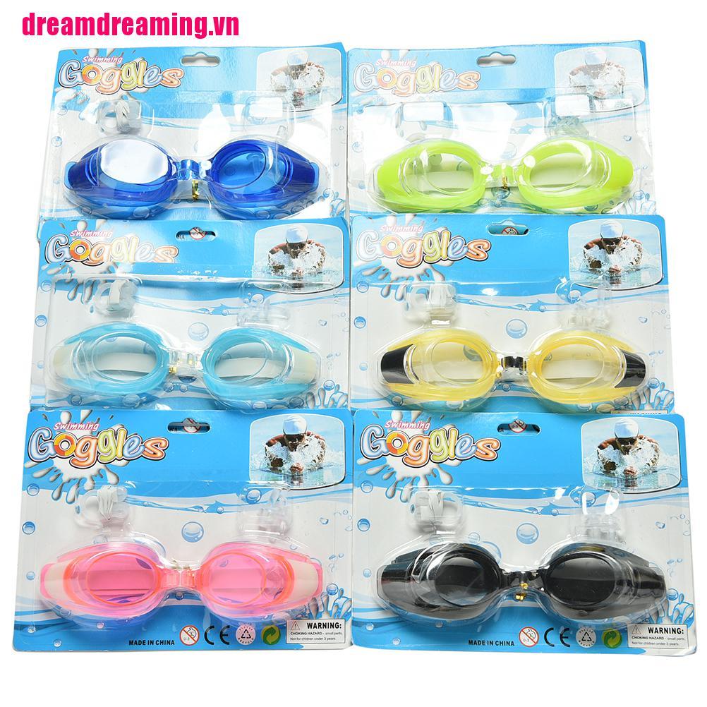 Kính Bơi Chống Tia UV Có Kẹp Mũi