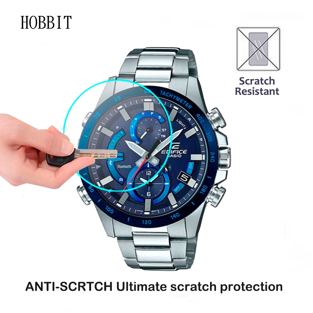 2PCS 9H Tempered Glass For Casio EDIFICE EQB-900DB EQB-900D 1A 2A 2.5D HD Clear Scratch Resistant Guard Glass Easy Install