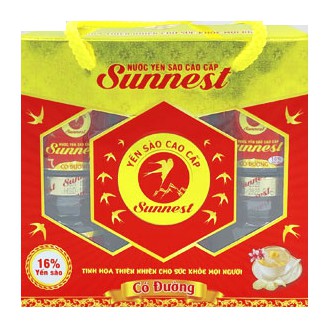 Hộp yến sào Sunnest 16% yến 6 lọ x 70ml