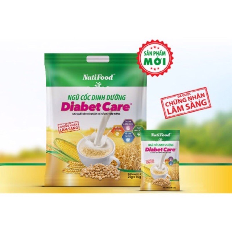 ngủ cốc nutifood diabetcare 25g 16 gói