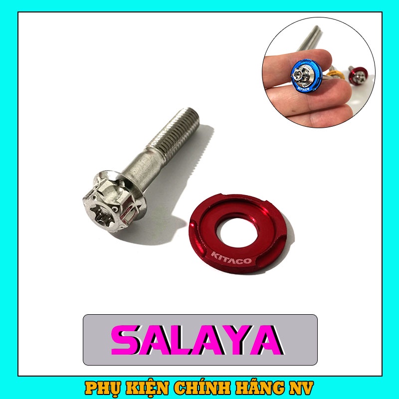 Ốc Salaya 8li25, 8li30, 8li40 đầu trụ inox 304 gắn pát heo, gác chân và gắn nhiều vị trí trên xe