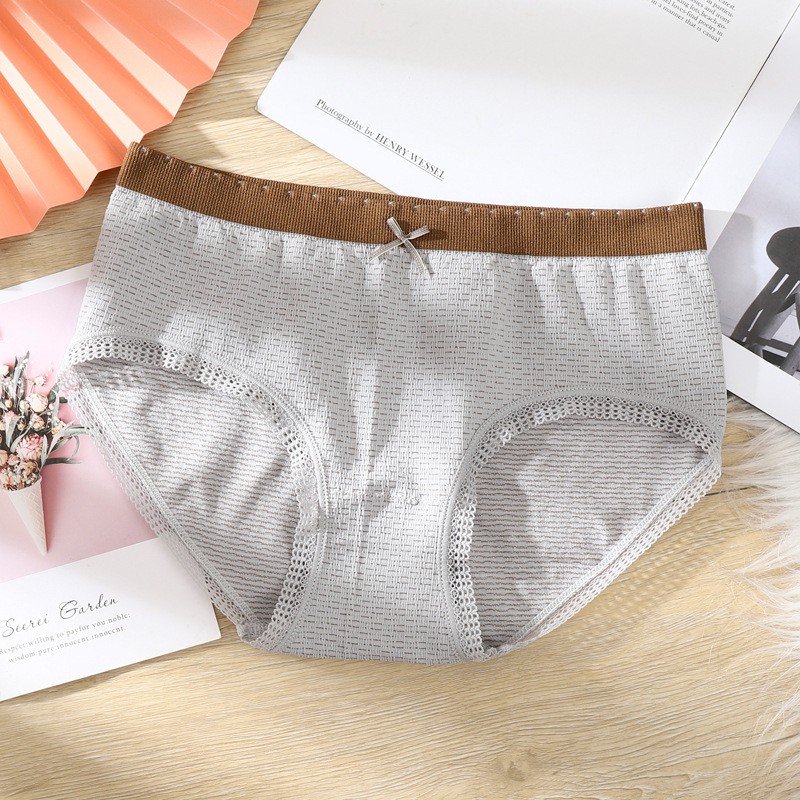 Quần lót nữ cotton phối ren co giãn 4 chiều kháng khuẩn cao cấp QL3313