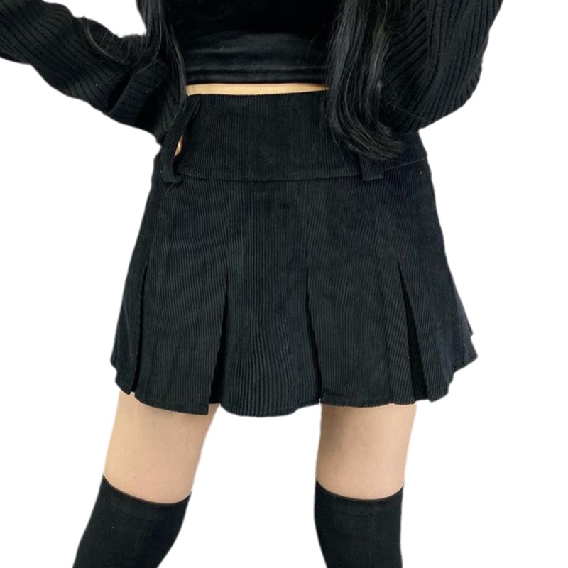 Chân Váy Ngắn Xếp Ly Lưng Cao Phong Cách Cổ Điển Thập Niên 90 Dễ Thương Cho Nữ