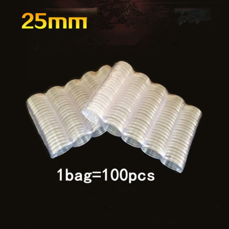 Ốp Hộp Đựng Tiền Xu Trong Suốt Siêu Nhẹ 25mm