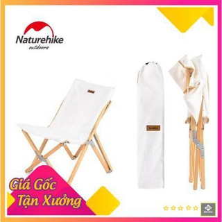 [CHÍNH GỐC - GIÁ SỐC] GHẾ GỖ, VẢI CHỐNG RÁCH XẾP GẤP GỌN DU LỊCH DÃ NGOẠI CÂU CÁ CẮM TRẠI NATUREHIKE NH19JJ008