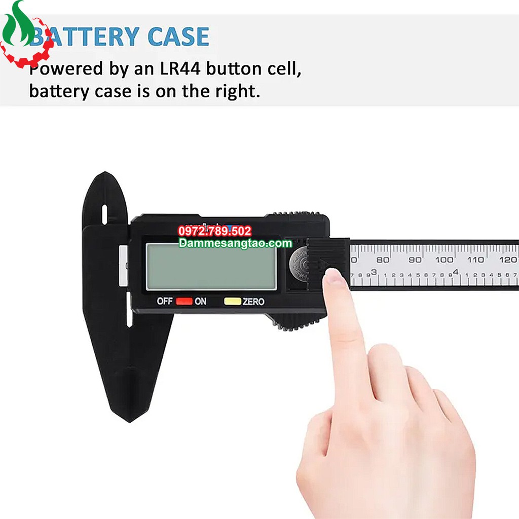 Thước Kẹp Điện Tử Sợi Nhựa Carbon Syntek 150mm