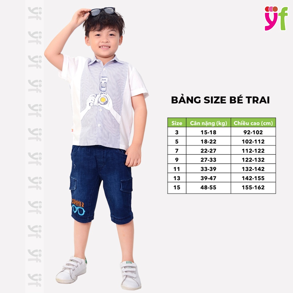 Áo Sơ Mi Bé Trai In Chiếc Máy Chụp Hình YF - YAY009-0