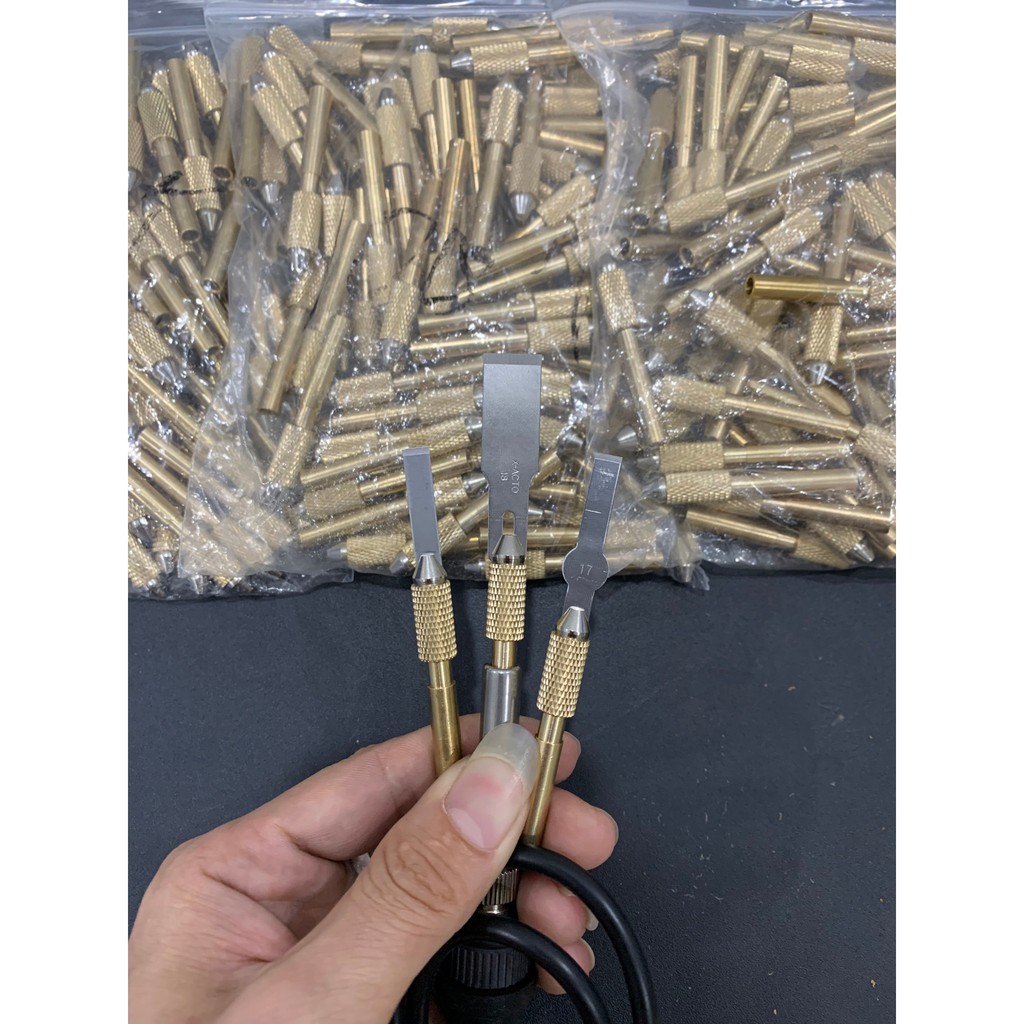 ĐẦU NHIỆT ĐỒNG LẮP TAY HÀN VÀ LƯỠI DAO