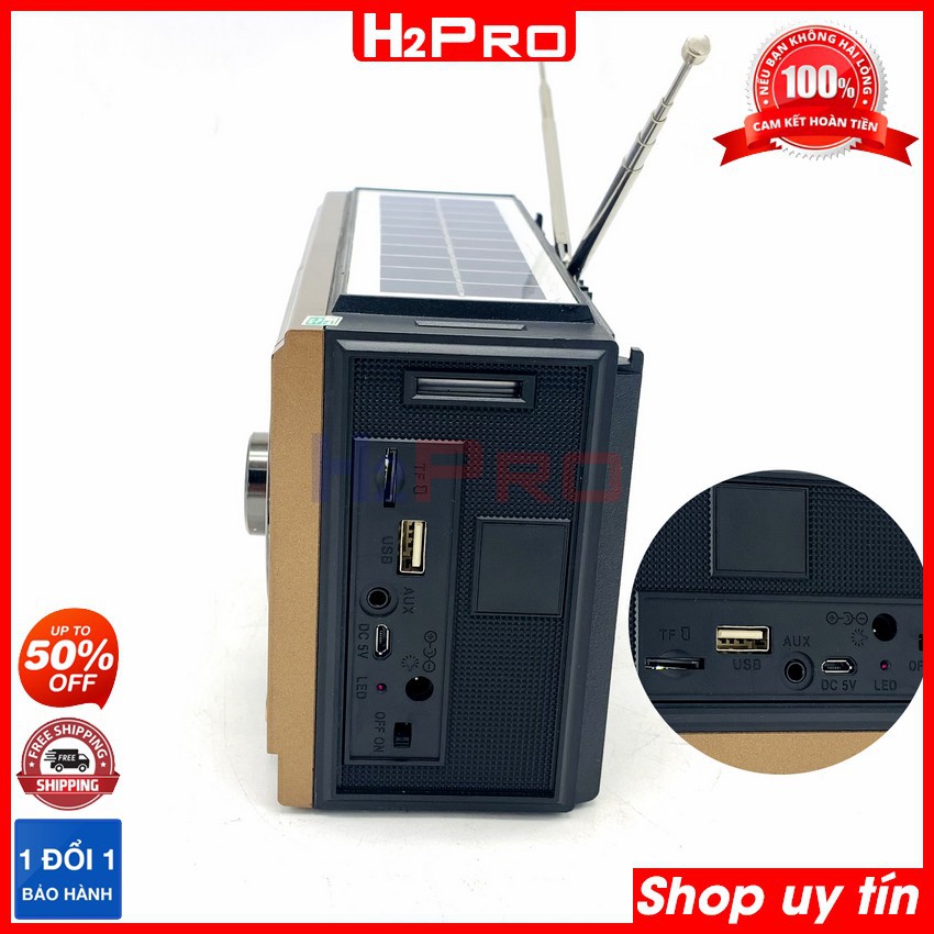 Đài radio tích hợp loa Bluetooth-USB-Thẻ nhớ-đèn pin kiêm sạc dự phòng - Bảo hành 6 Tháng