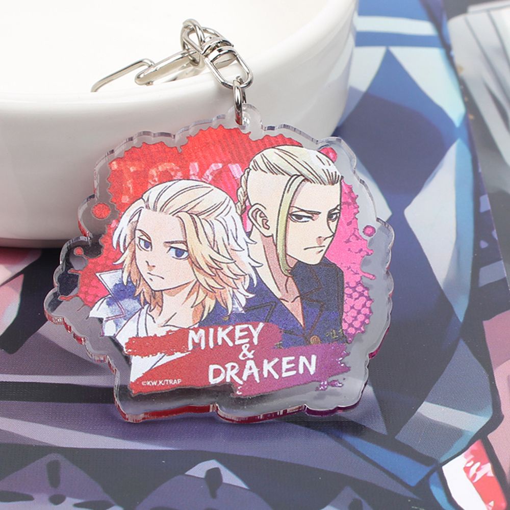 Móc khóa thiết kế mặt hình anime tokyo revenger thiết kế nhiều kiểu dáng tùy chọn độc đáo