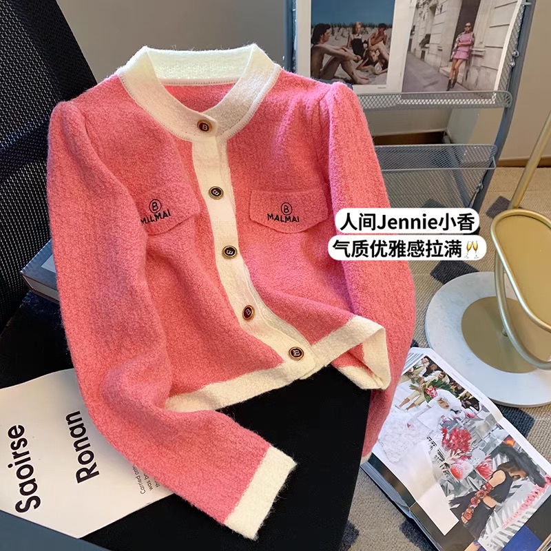 Áo Khoác Cardigan Dệt Kim Tay Dài Dáng Ngắn Thời Trang  tao bao