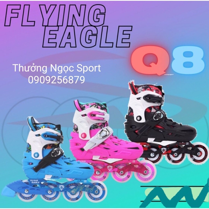 Giầy PATIN Flying Eagle Q8 Kèm Bộ Bảo Hộ + Nón + Túi Đựng