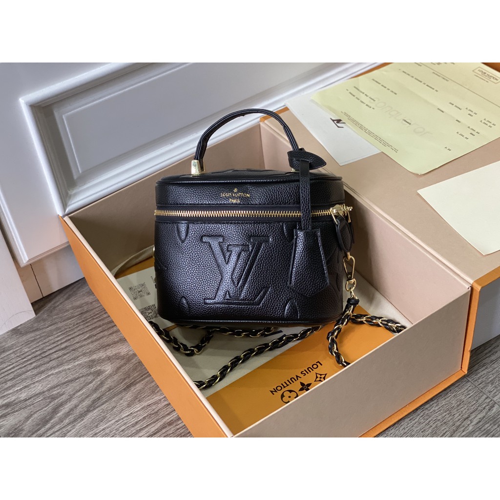 Túi xách, túi dự tiệc super hàng hiệu VANITY PM Monogram Empreinte Leather mã HM430