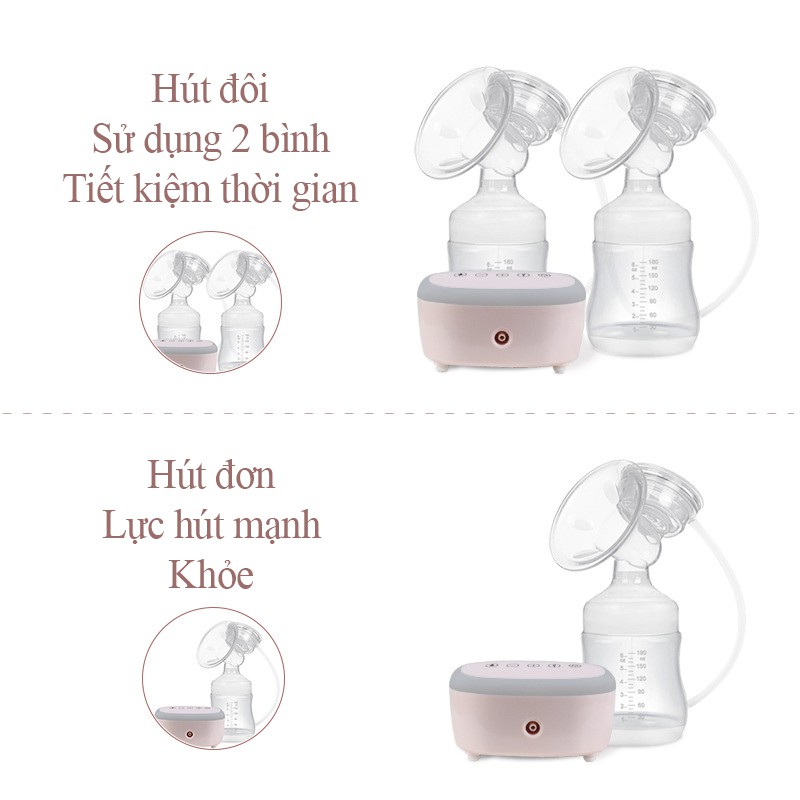 Máy hút sữa điện đôi Ahimom K Plus - máy vắt sữa điện đôi hàng nhập khẩu BH 12 tháng - Ahimom