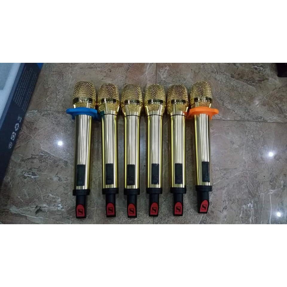Micro Hát Karaoke SENNHEISER 9000 Bản Gold Chuyên Nghiệp, Tiếng Sáng, Hay, Mic Dành Cho Phòng Trà, Cafe