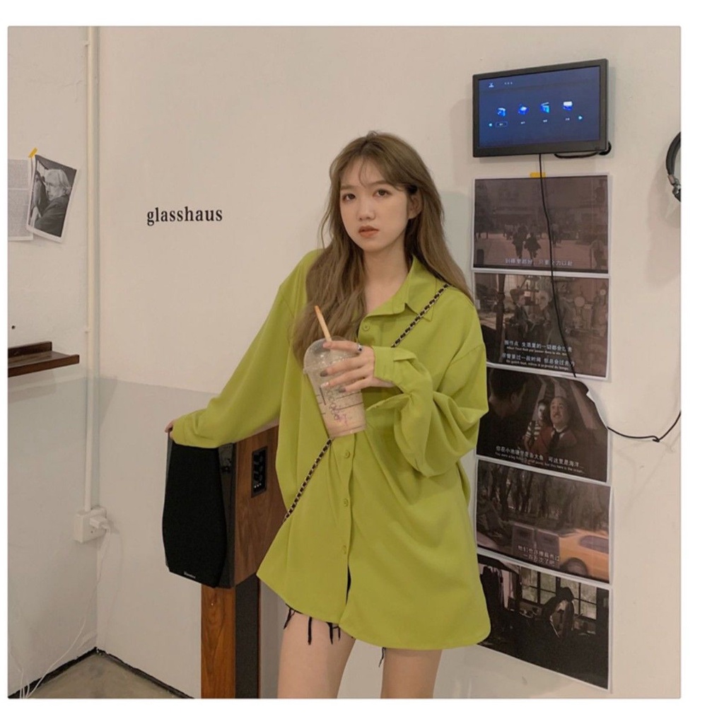 Áo Sơ Mi Voan Mỏng Dáng Rộng Thời Trang Dành Cho Nữ