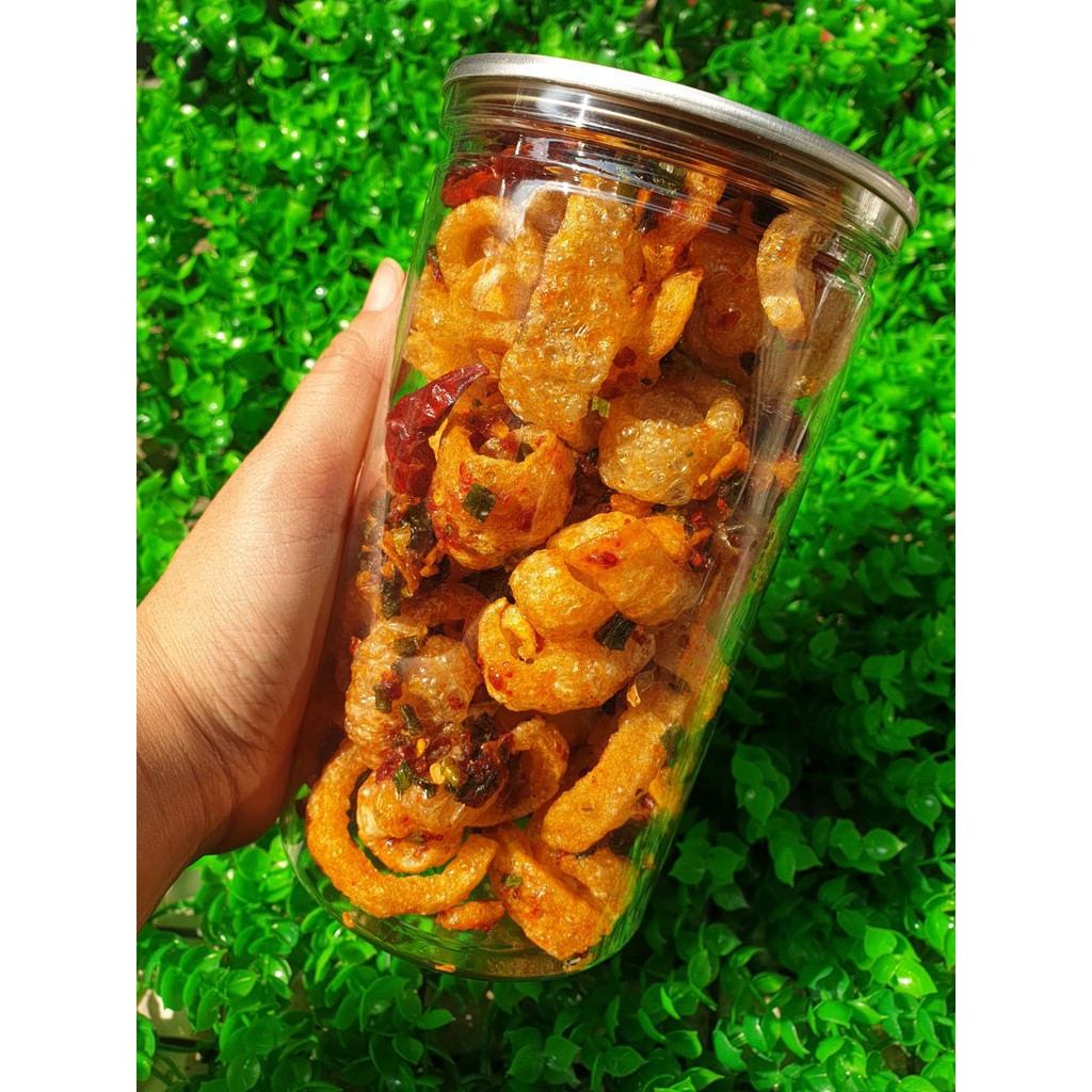 Da Heo Quay Giòn Sốt Mắm Hành Lon 130Gram